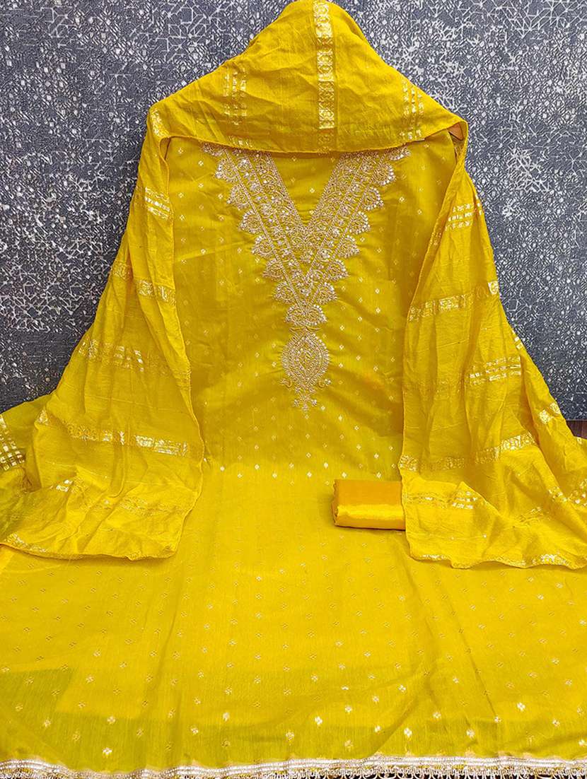 women self design embroidered unstitched suit set - 22225034 -  Standard Image - 1