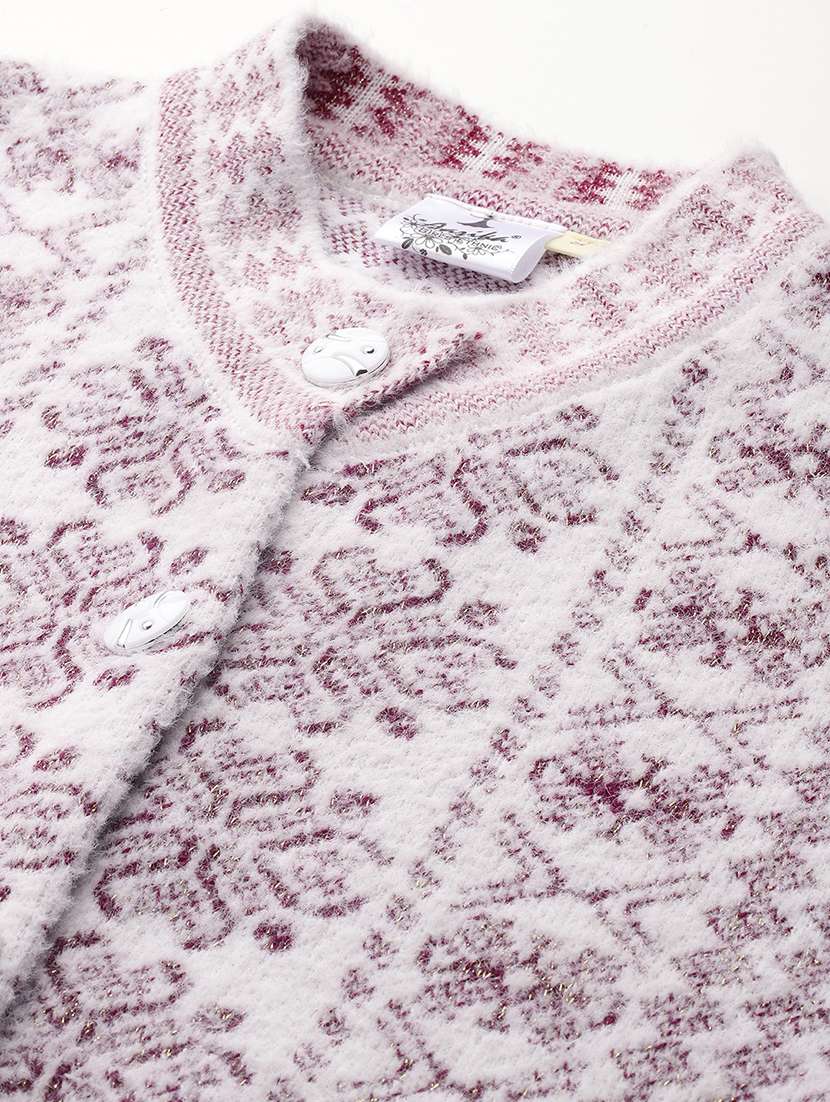 women self designed long sleeve cardigan - 22225097 -  Standard Image - 4