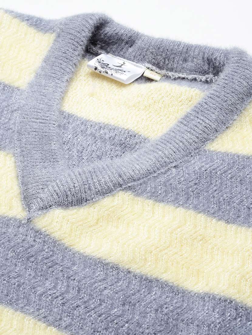 men striped sleeveless regular fit pullover  - 22225105 -  Standard Image - 4