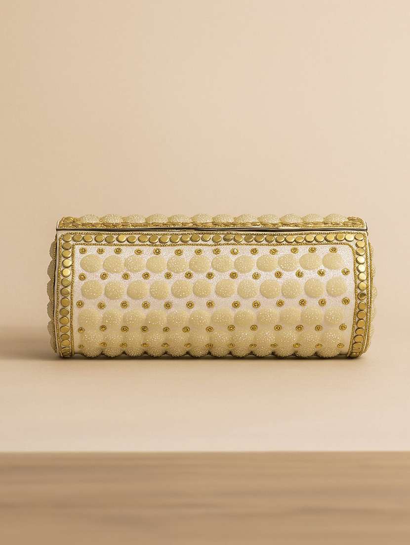embellished clutch with chain strap - 22225200 -  Standard Image - 4
