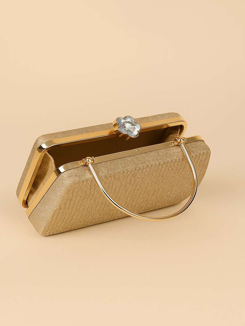 women silver clutch with chain - 22225203 -  Standard Image - 4