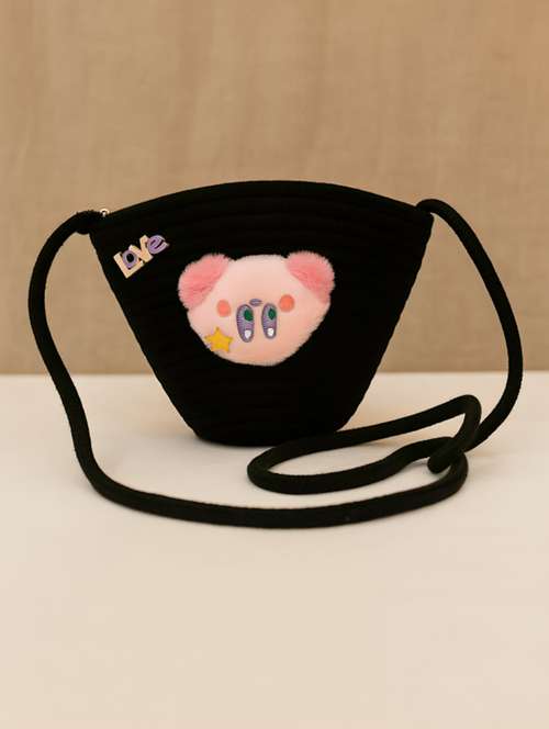  black embroidered shoulder bag - 22225209 -  Standard Image - 0