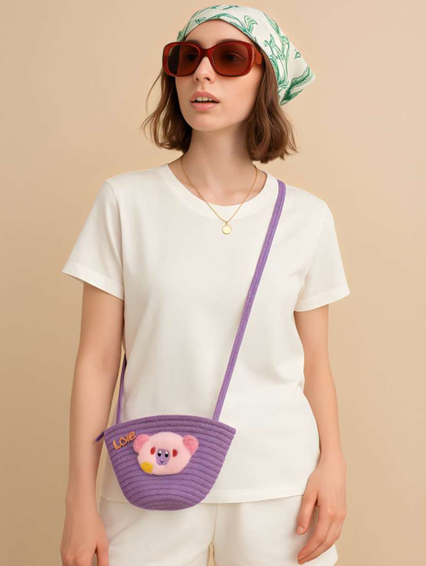 women purple sling bag - 22225211 -  Standard Image - 1