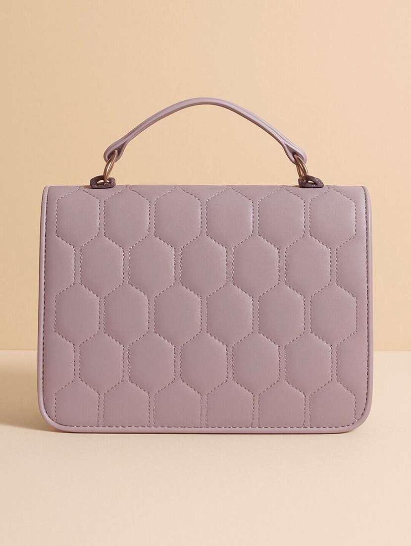 women quilted structured sling bag - 22225242 -  Standard Image - 1
