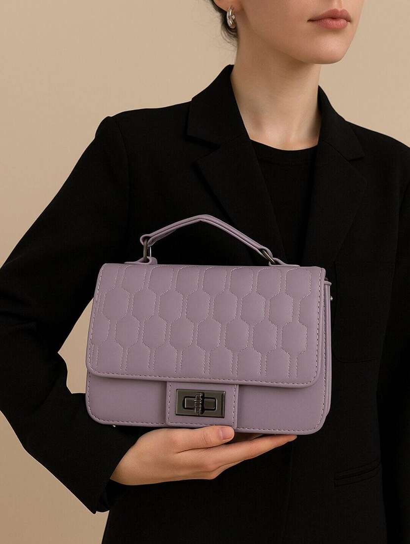 women quilted structured sling bag - 22225242 -  Standard Image - 4