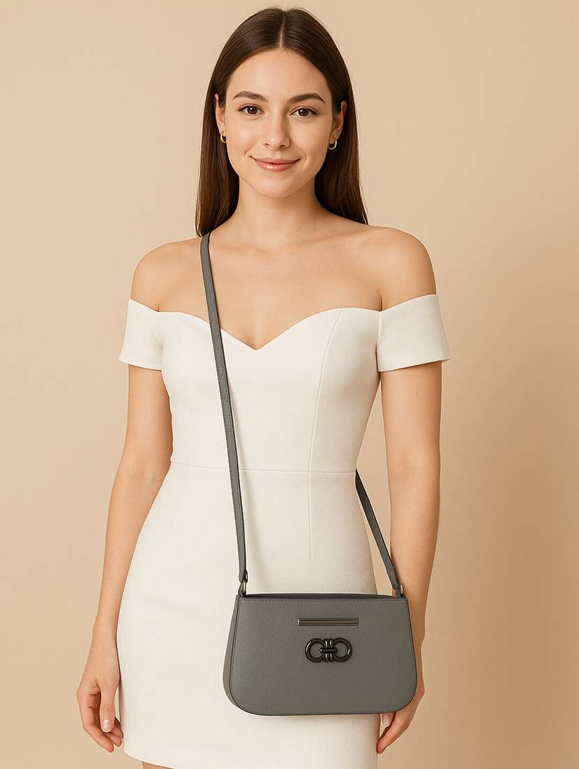 women solid pu sling bag - 22225249 -  Standard Image - 1