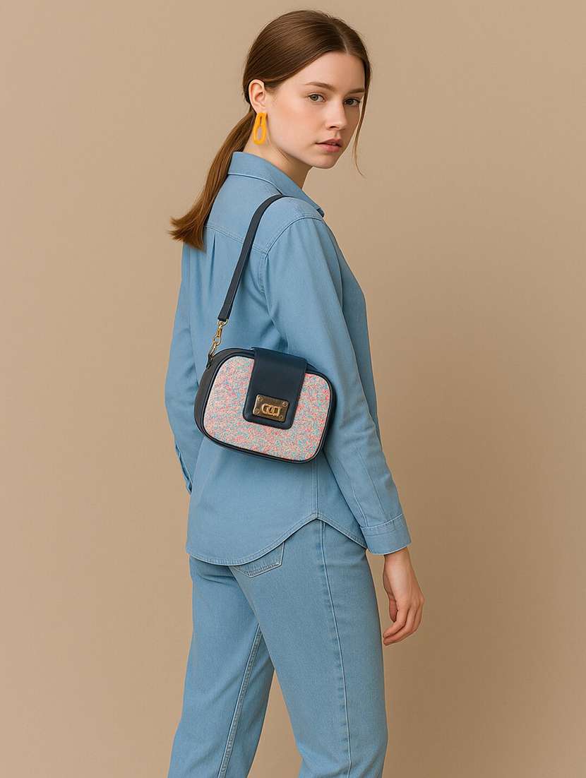 women embellished pu sling bag - 22225256 -  Standard Image - 1