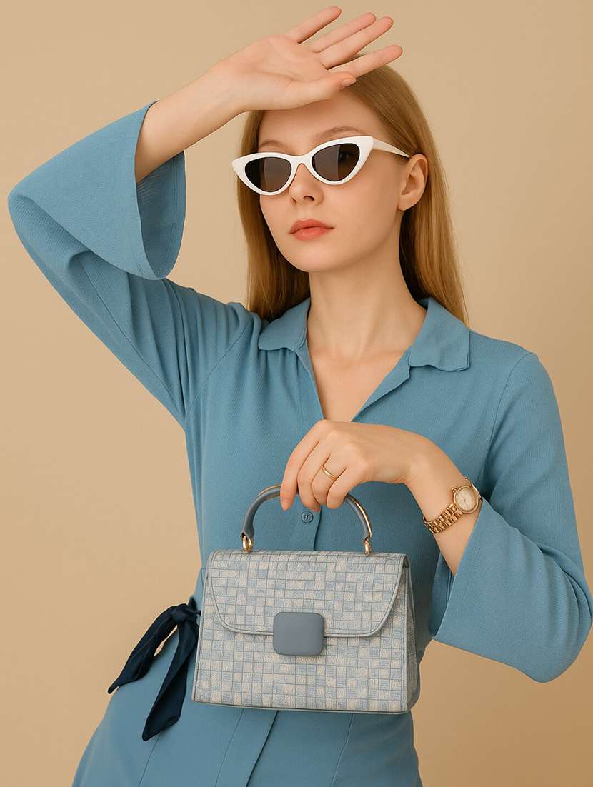 women textured structured pu sling bag - 22225277 -  Standard Image - 1