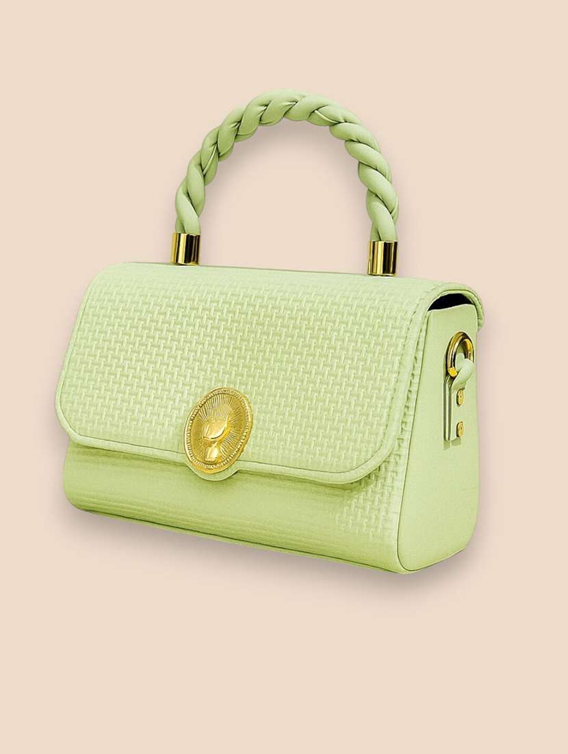 women textured structured pu sling bag - 22225287 -  Standard Image - 4