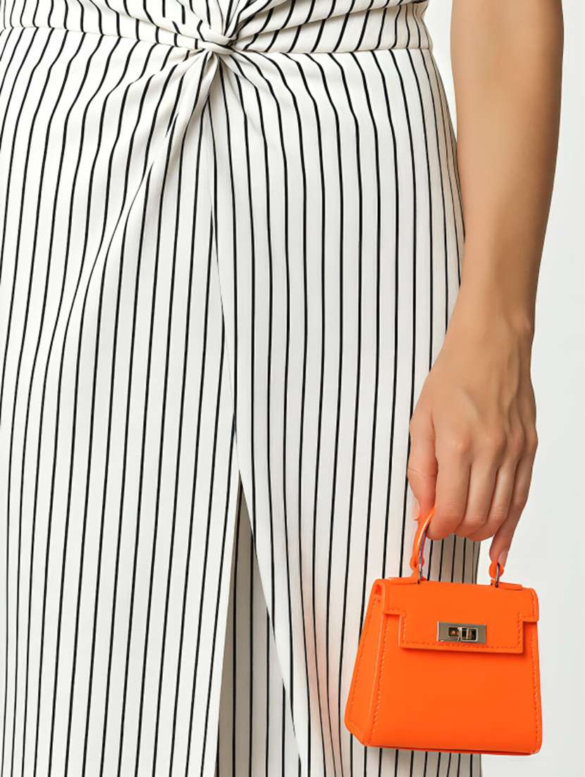 women solid structured pu sling bag - 22225292 -  Standard Image - 6