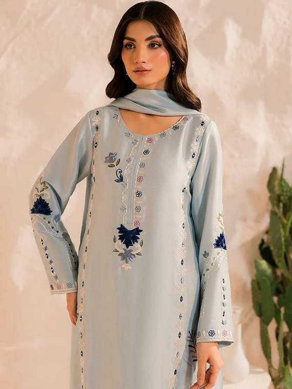 women floral long sleeve kurta pant with dupatta set - 22225305 -  Standard Image - 4