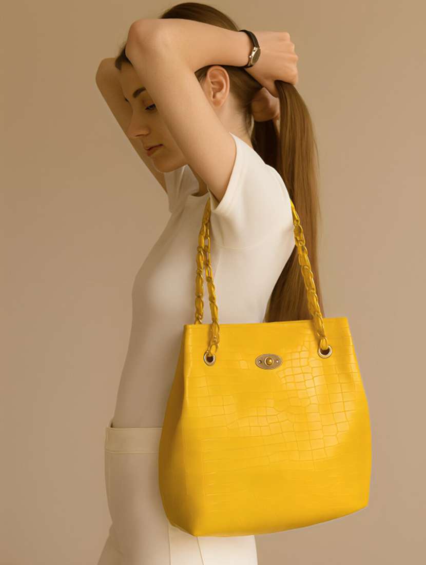 women textured pu tote bag  - 22225319 -  Standard Image - 1