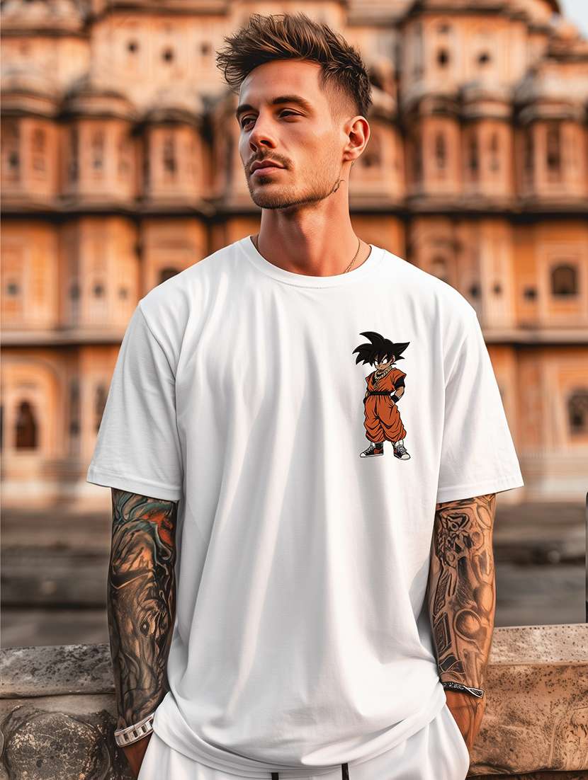 men printed short sleeve oversized t-shirt - 22225330 -  Standard Image - 1