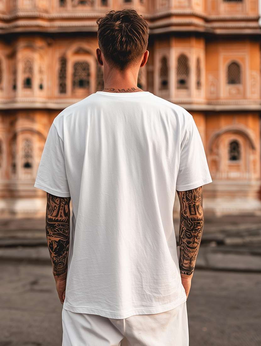 men printed short sleeve oversized t-shirt - 22225332 -  Standard Image - 1