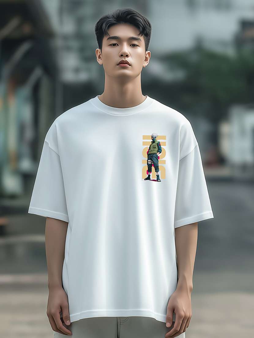 men printed short sleeve oversized t-shirt - 22225333 -  Standard Image - 1