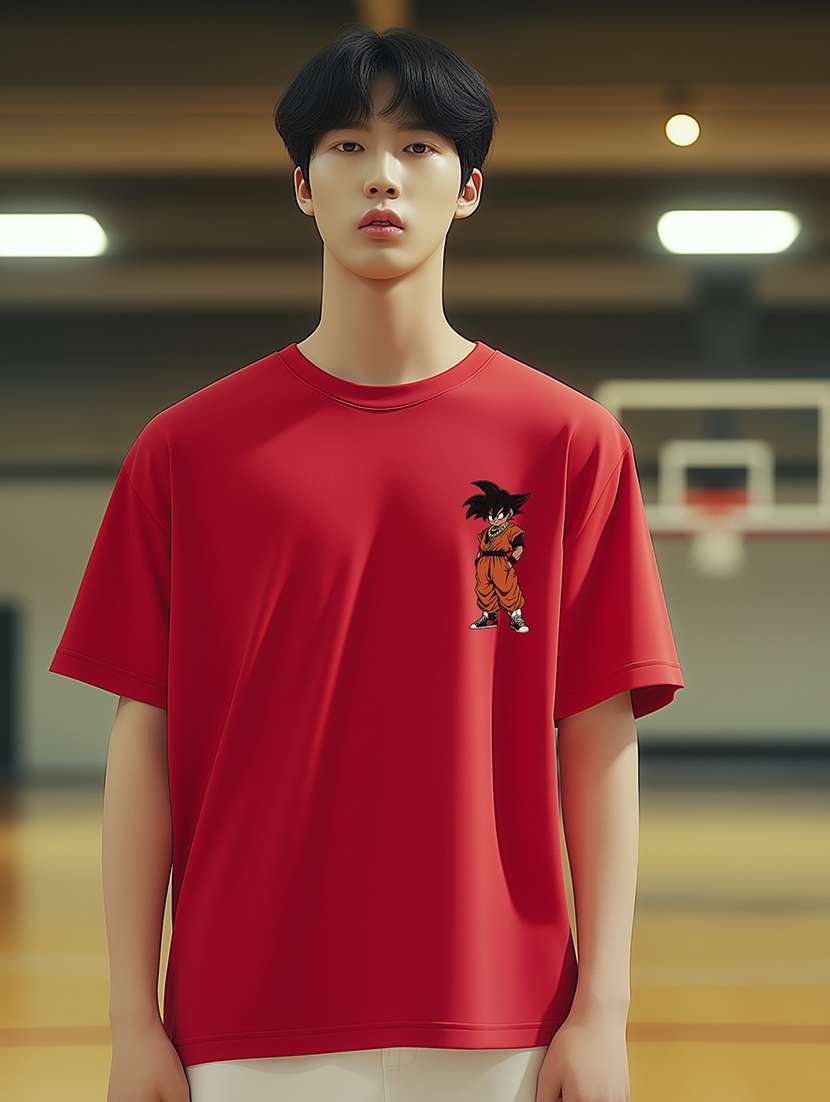 men printed short sleeve oversized t-shirt - 22225346 -  Standard Image - 1