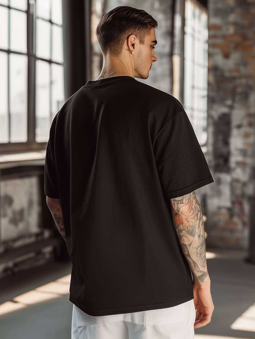 men printed short sleeve oversized t-shirt - 22225353 -  Standard Image - 1