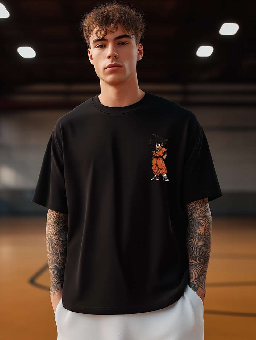 men printed short sleeve oversized t-shirt - 22225355 -  Standard Image - 1