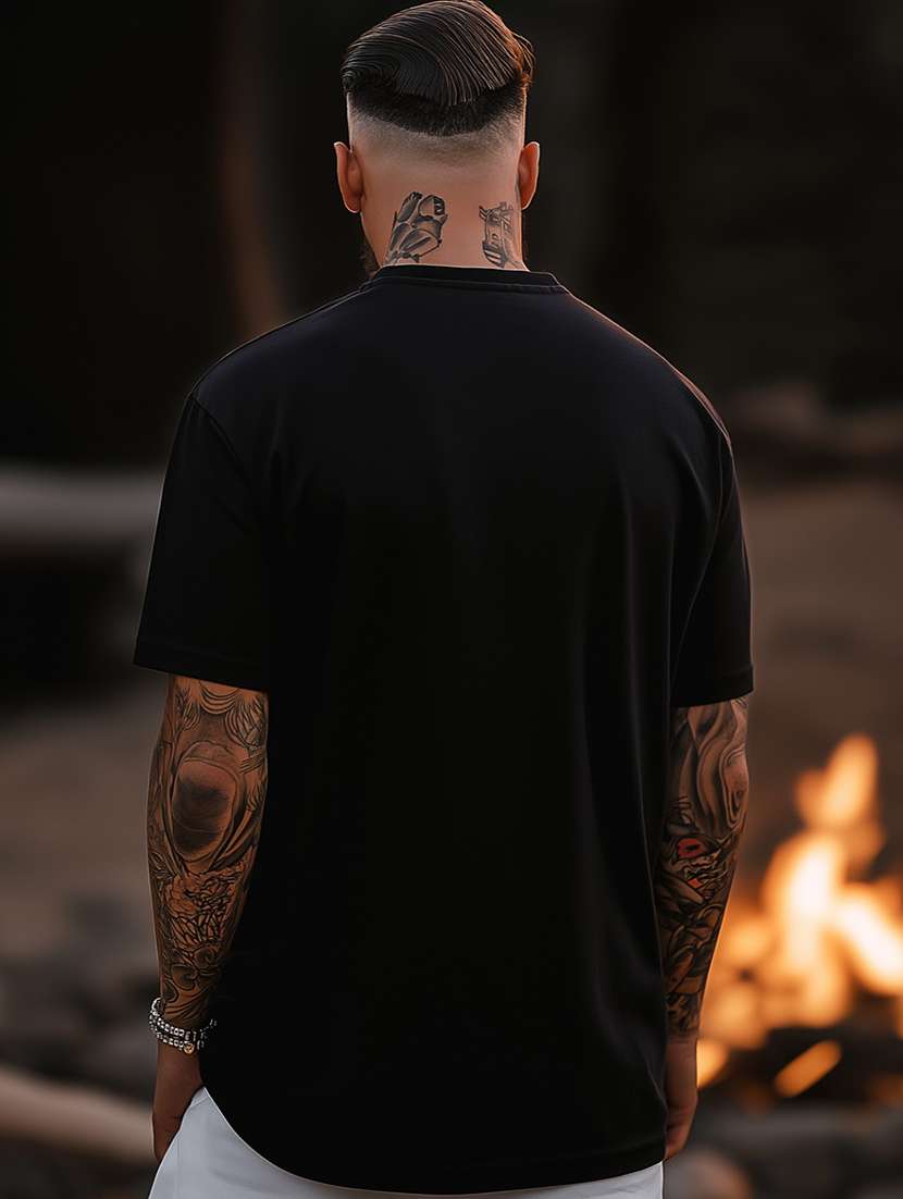 men printed short sleeve oversized t-shirt - 22225362 -  Standard Image - 1