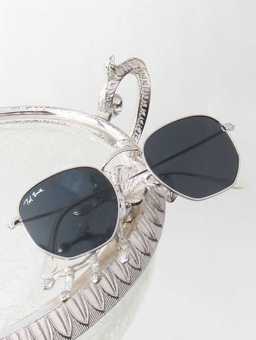 Ted Smith Unisex Hexagonal Sunglasses