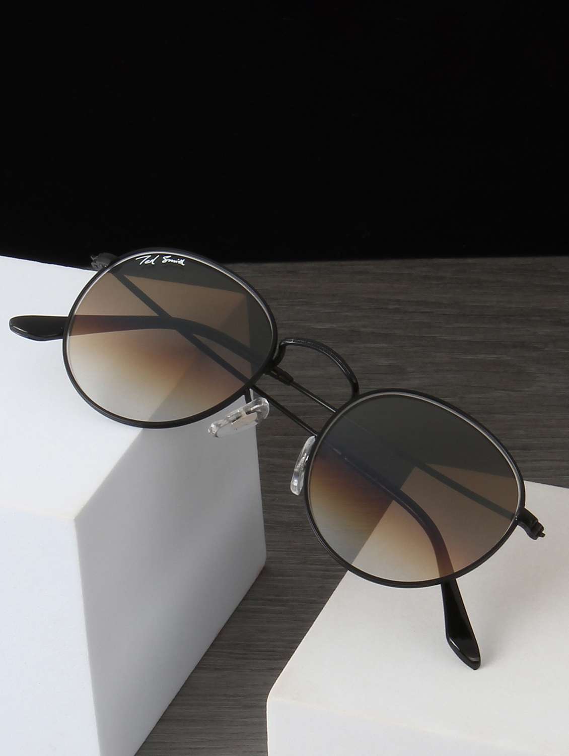 ted smith unisex round sunglasses