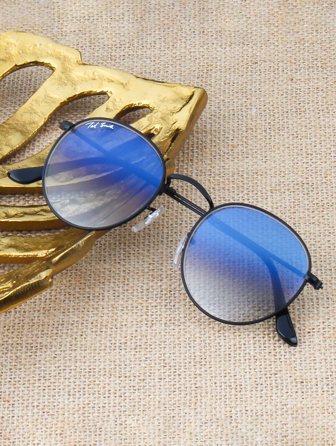 ted smith unisex round sunglasses