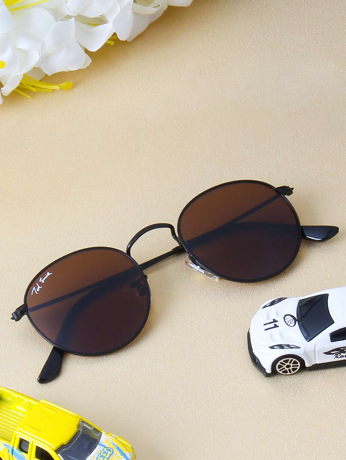 ted smith unisex round sunglasses