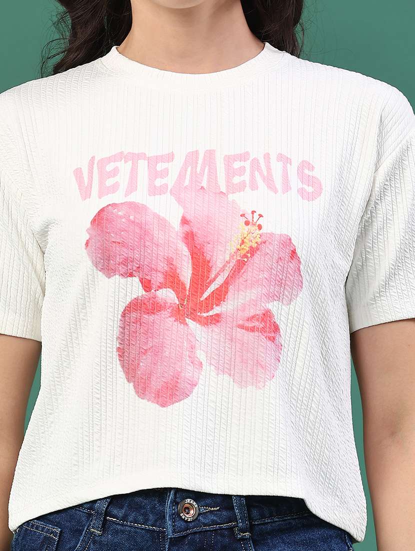 women printed short sleeve t-shirt - 22226086 -  Standard Image - 1