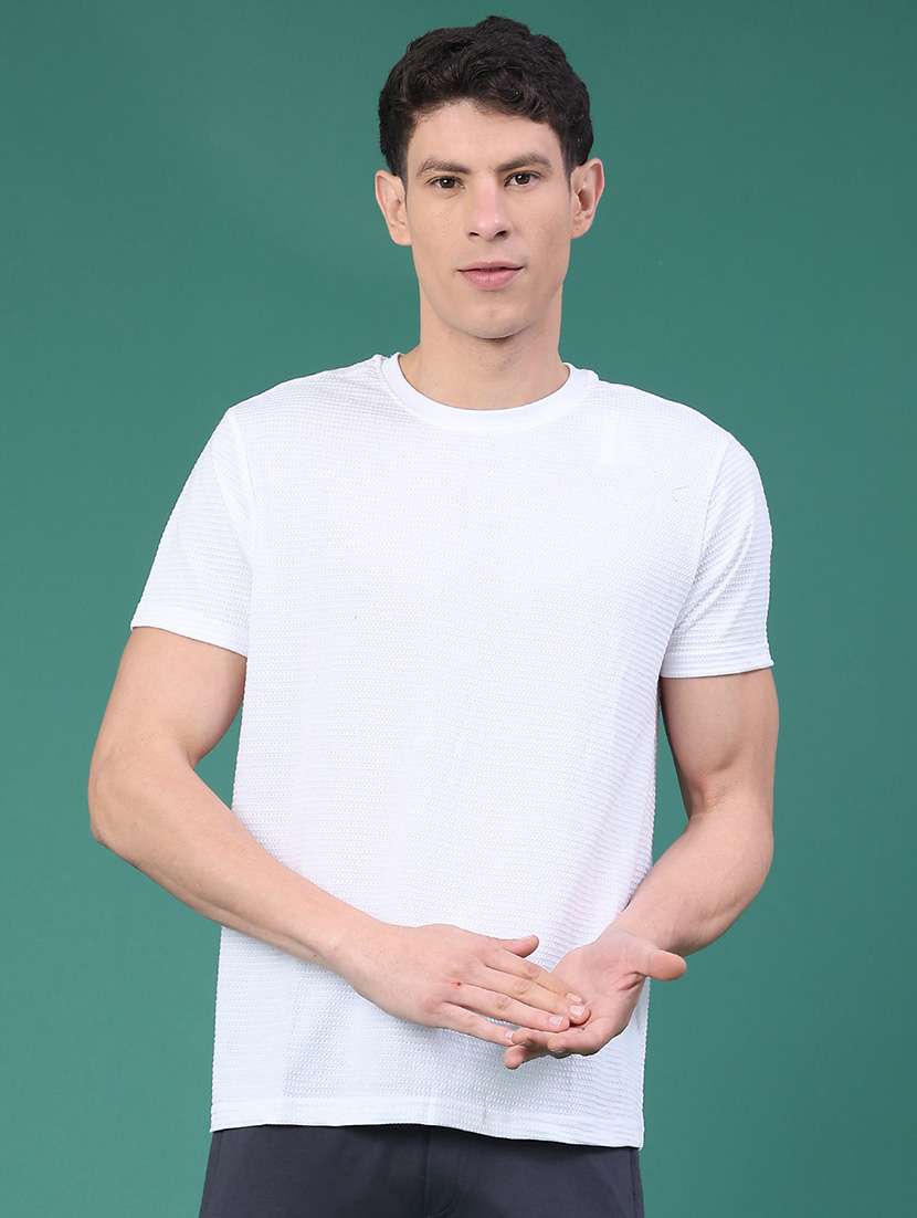 men self design short sleeve slim fit t-shirt - 22226104 -  Standard Image - 1