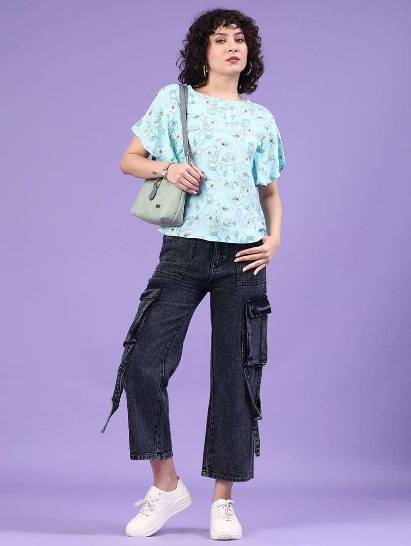 women black denim jean - 22226220 -  Standard Image - 4