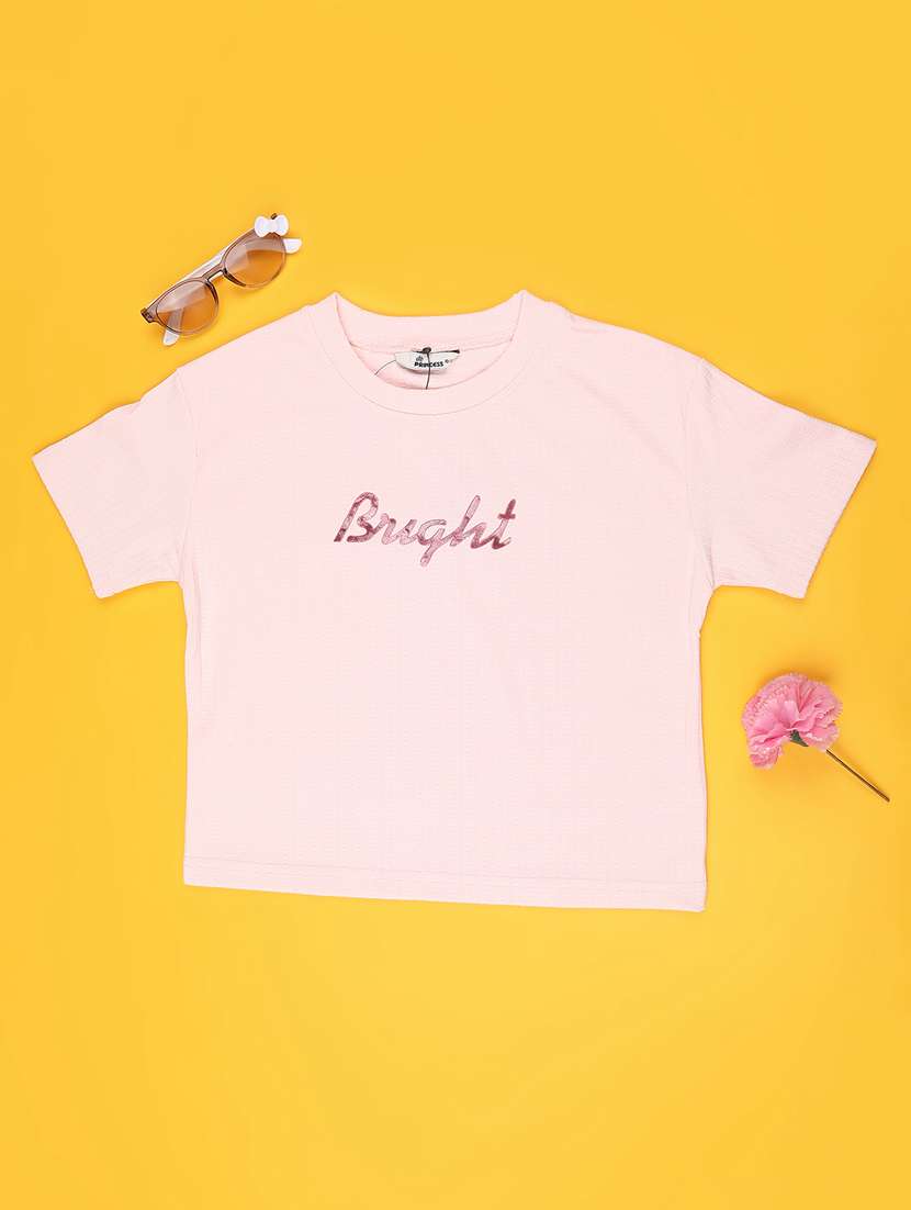 boys pink cotton blend t-shirt - 22226270 -  Standard Image - 1