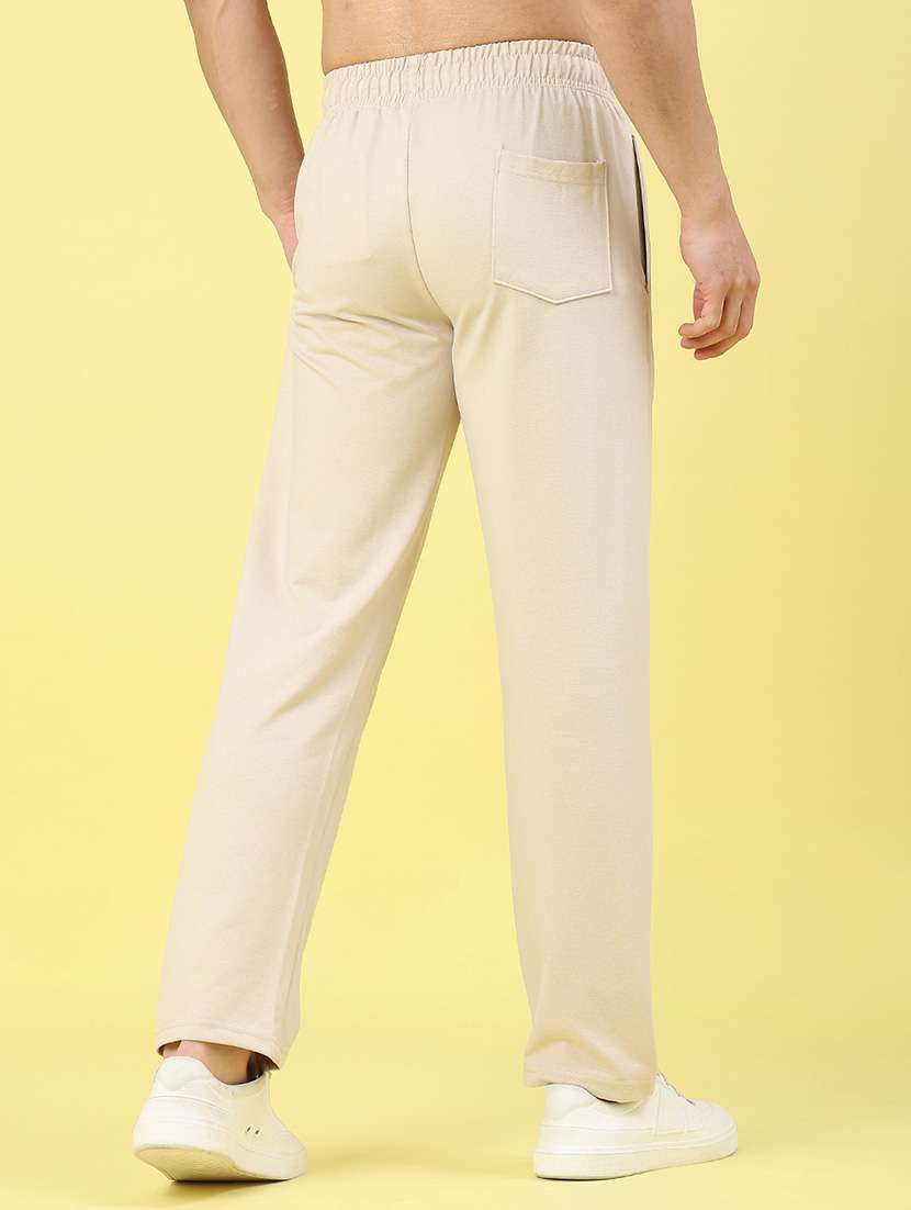 men solid mid rise full length track pant - 22226330 -  Standard Image - 4