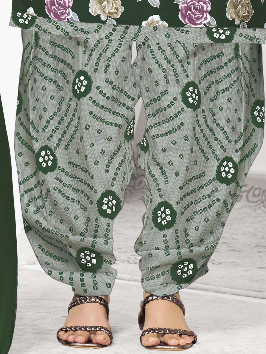 women floral printed unstitched salwar suit set - 22226368 -  Standard Image - 4