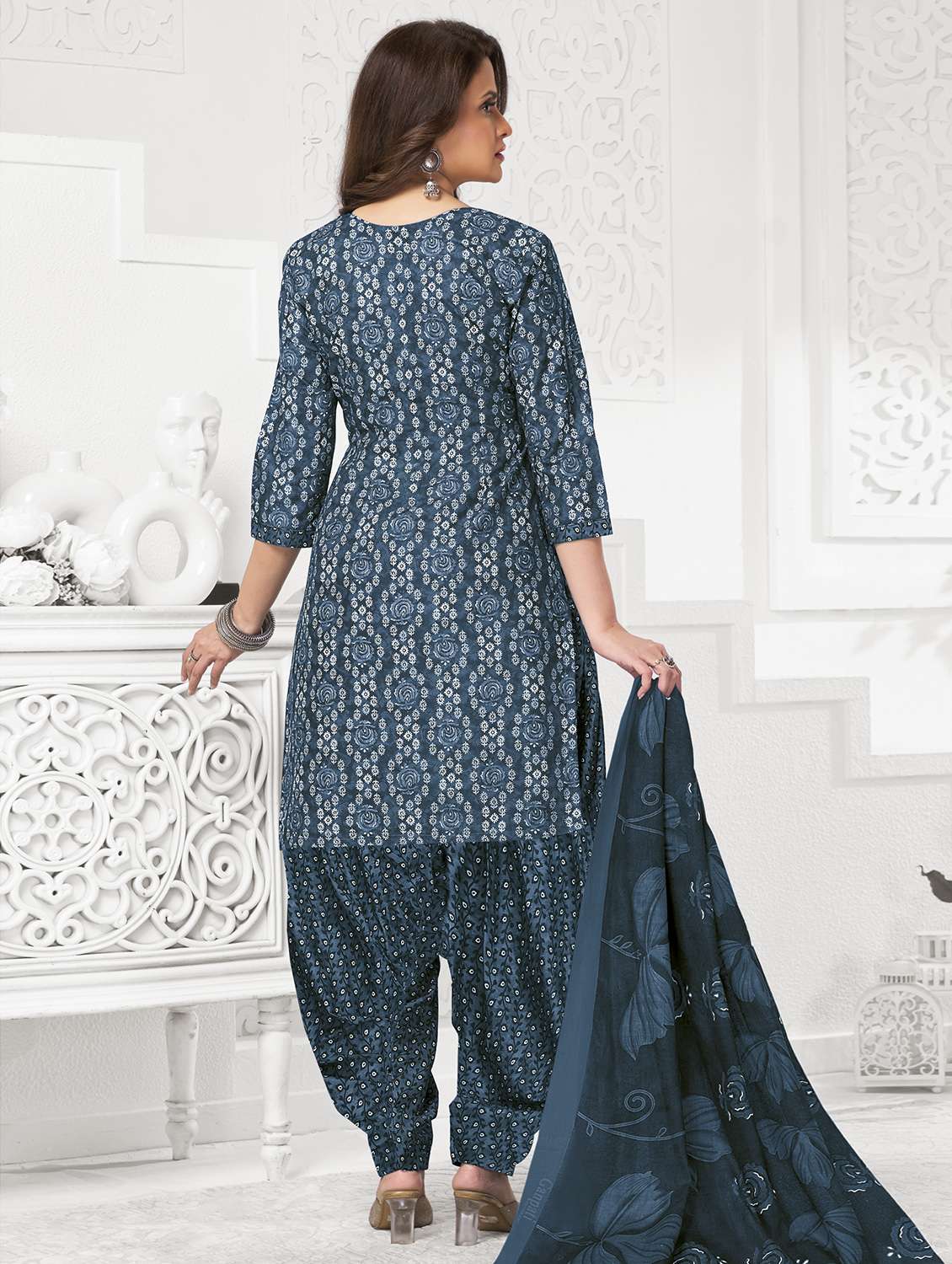 women printed unstitched salwar suit set - 22226380 -  Standard Image - 1