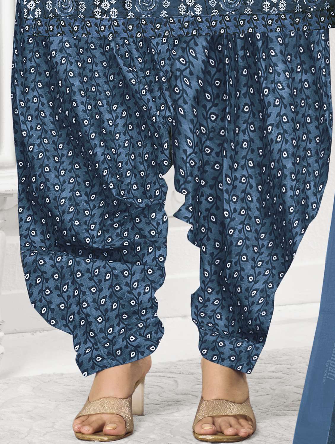 women printed unstitched salwar suit set - 22226380 -  Standard Image - 4