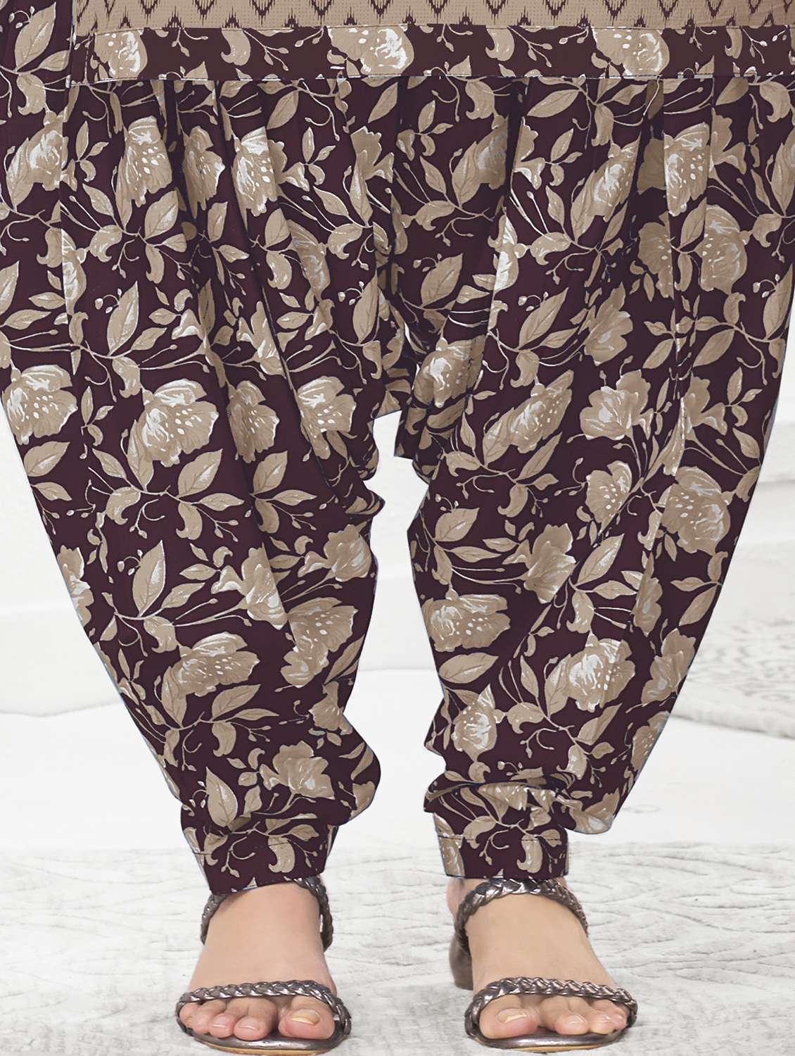 women printed unstitched salwar suit set - 22226384 -  Standard Image - 4