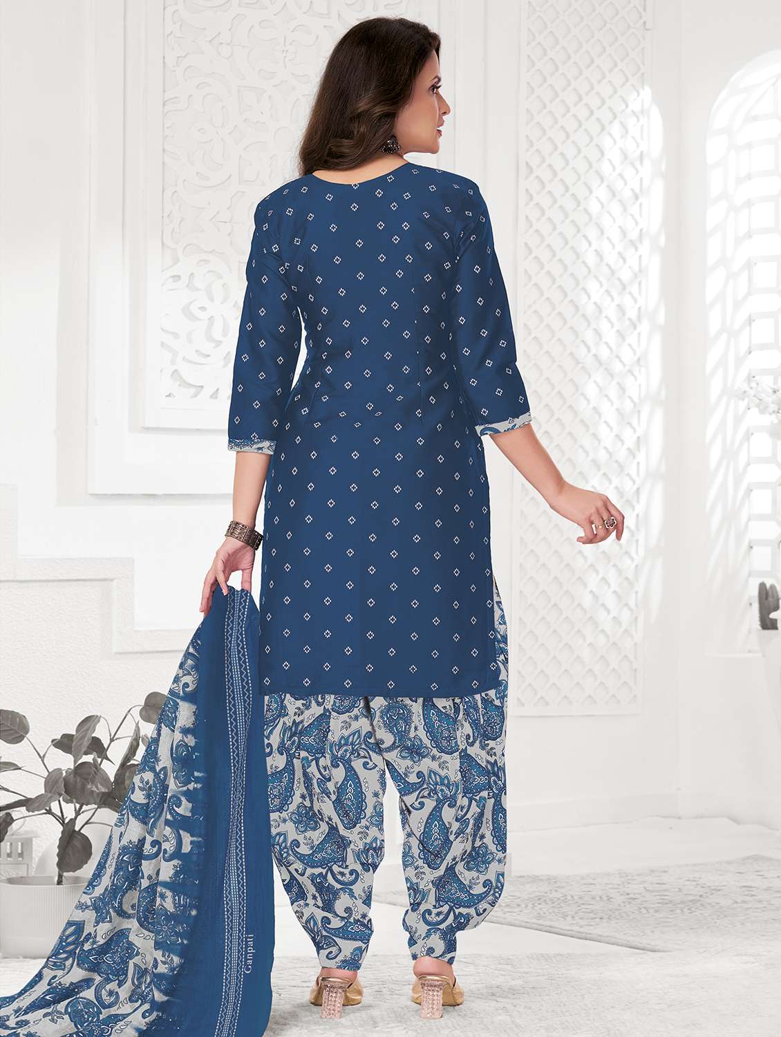 women printed unstitched salwar suit set - 22226387 -  Standard Image - 1