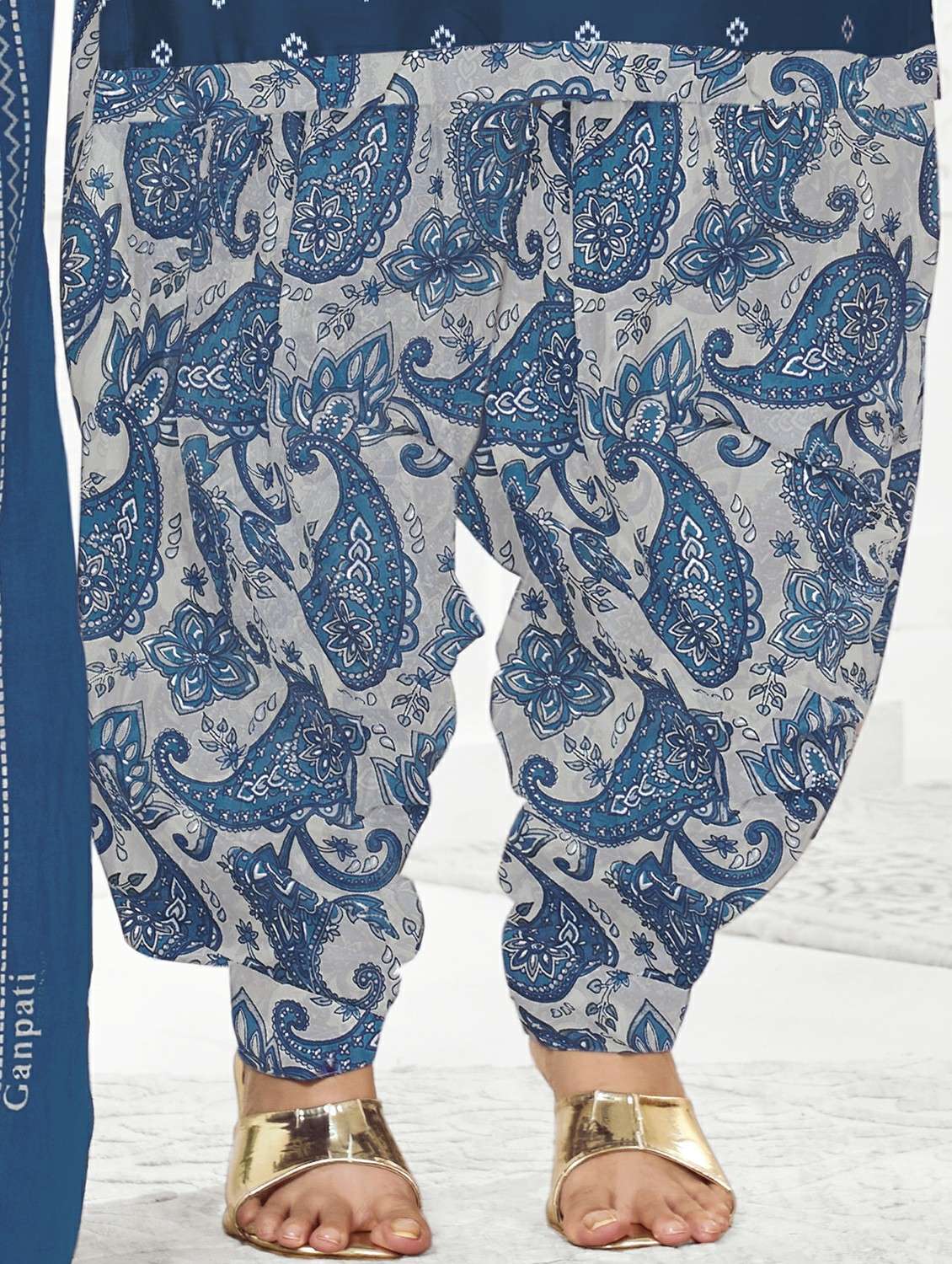 women printed unstitched salwar suit set - 22226387 -  Standard Image - 4