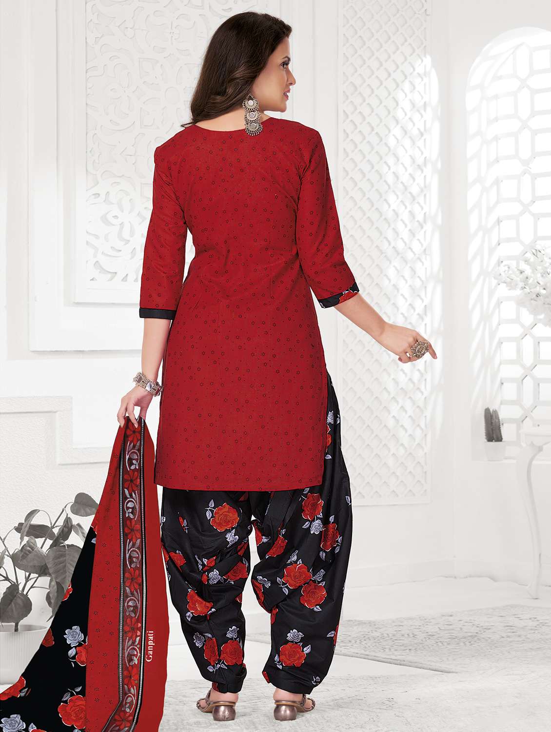 women printed unstitched salwar suit set - 22226395 -  Standard Image - 1