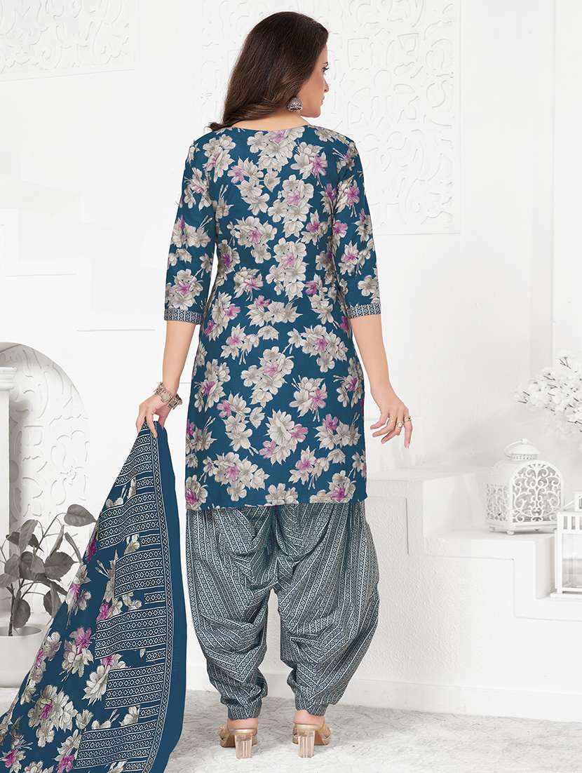 women floral printed unstitched salwar suit set - 22226430 -  Standard Image - 1