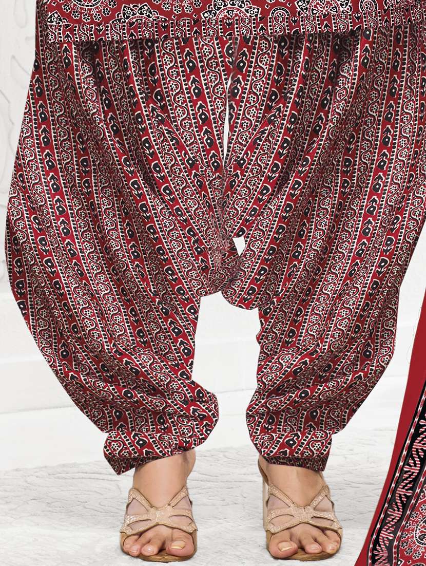women printed unstitched salwar suit set - 22226436 -  Standard Image - 4
