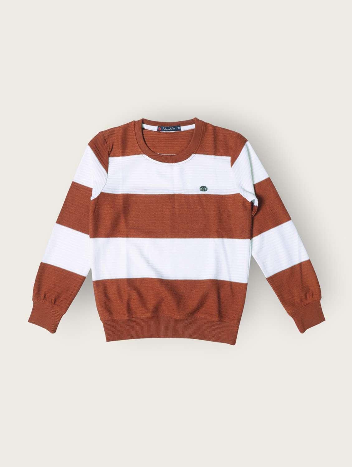 boys color block long sleeve sweater