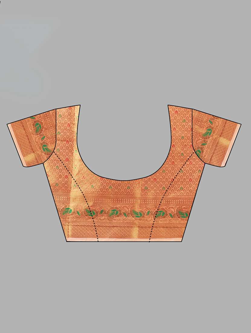 women self design banarasi saree with blouse - 22226484 -  Standard Image - 4