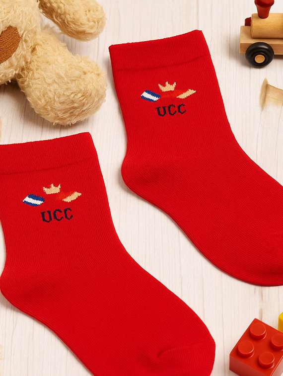 boys red solid ankle length sock - 22226500 -  Standard Image - 1