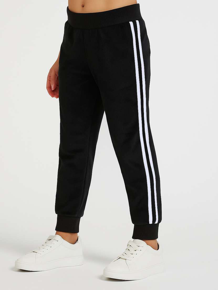 boys solid mid rise jogger - 22226504 -  Standard Image - 1