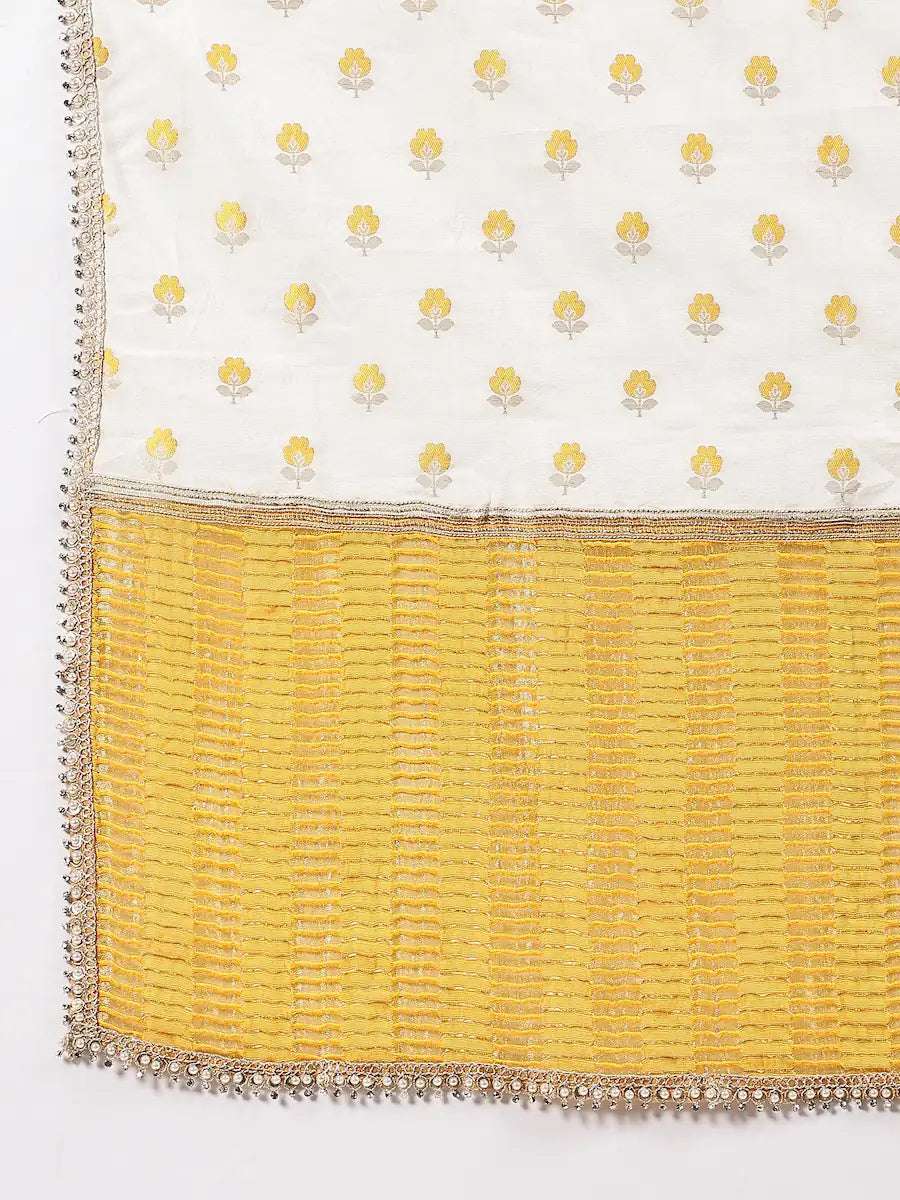 women self design three quarter sleeve kurta pant with dupatta set - 22226567 -  Standard Image - 4