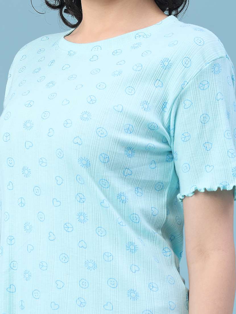 Women Printed Short Slevee T-shirt - 22226614 -  Standard Image - 4