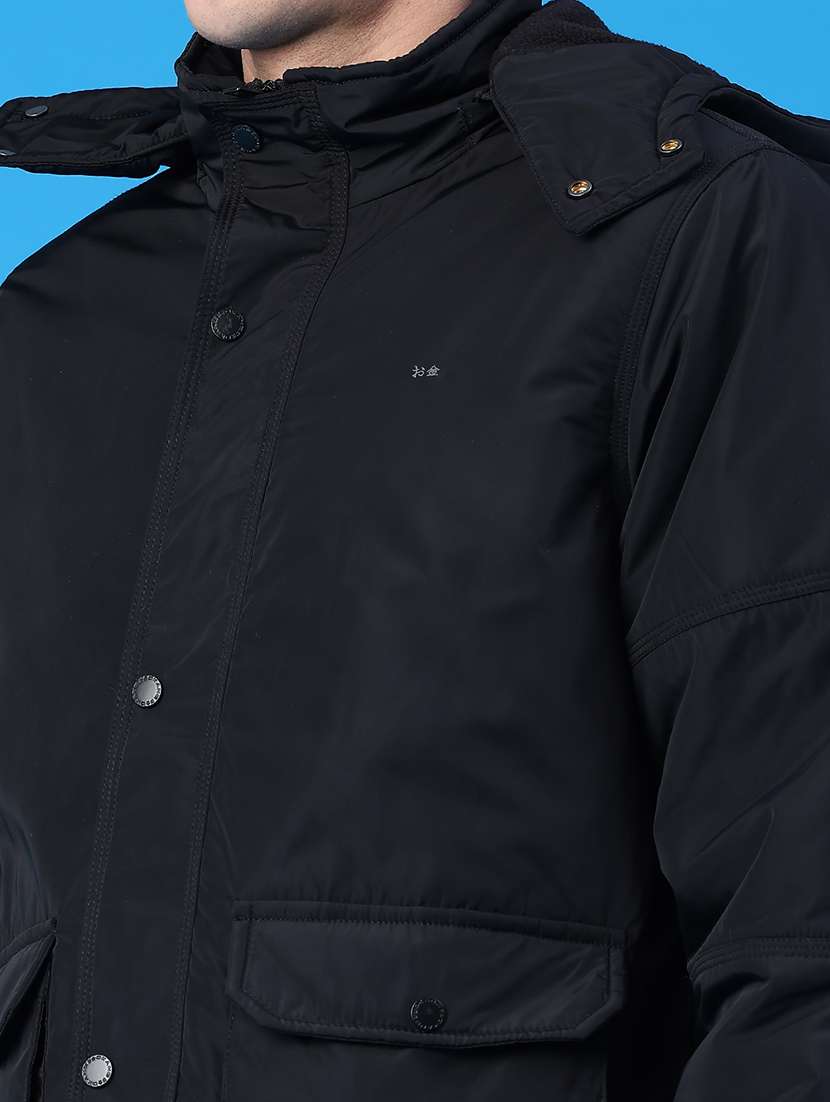 men solid long sleeve bomber jacket - 22226639 -  Standard Image - 4