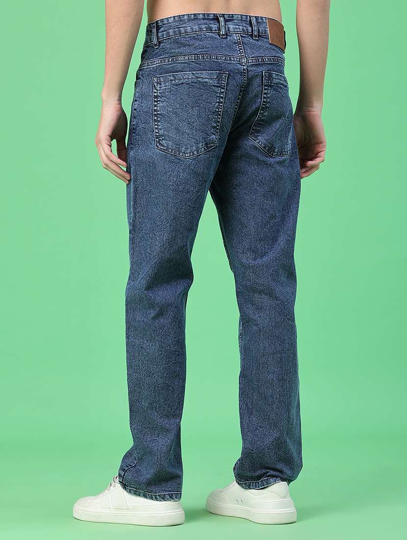 men solid mid rise tapered fit jeans - 22226650 -  Standard Image - 4