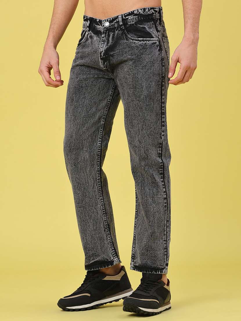 Men Plain Mid Rise Ankle Length Jeans - 22226765 -  Standard Image - 1